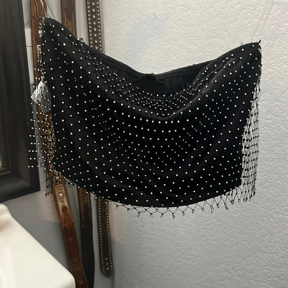 Rhinestone crop top size small